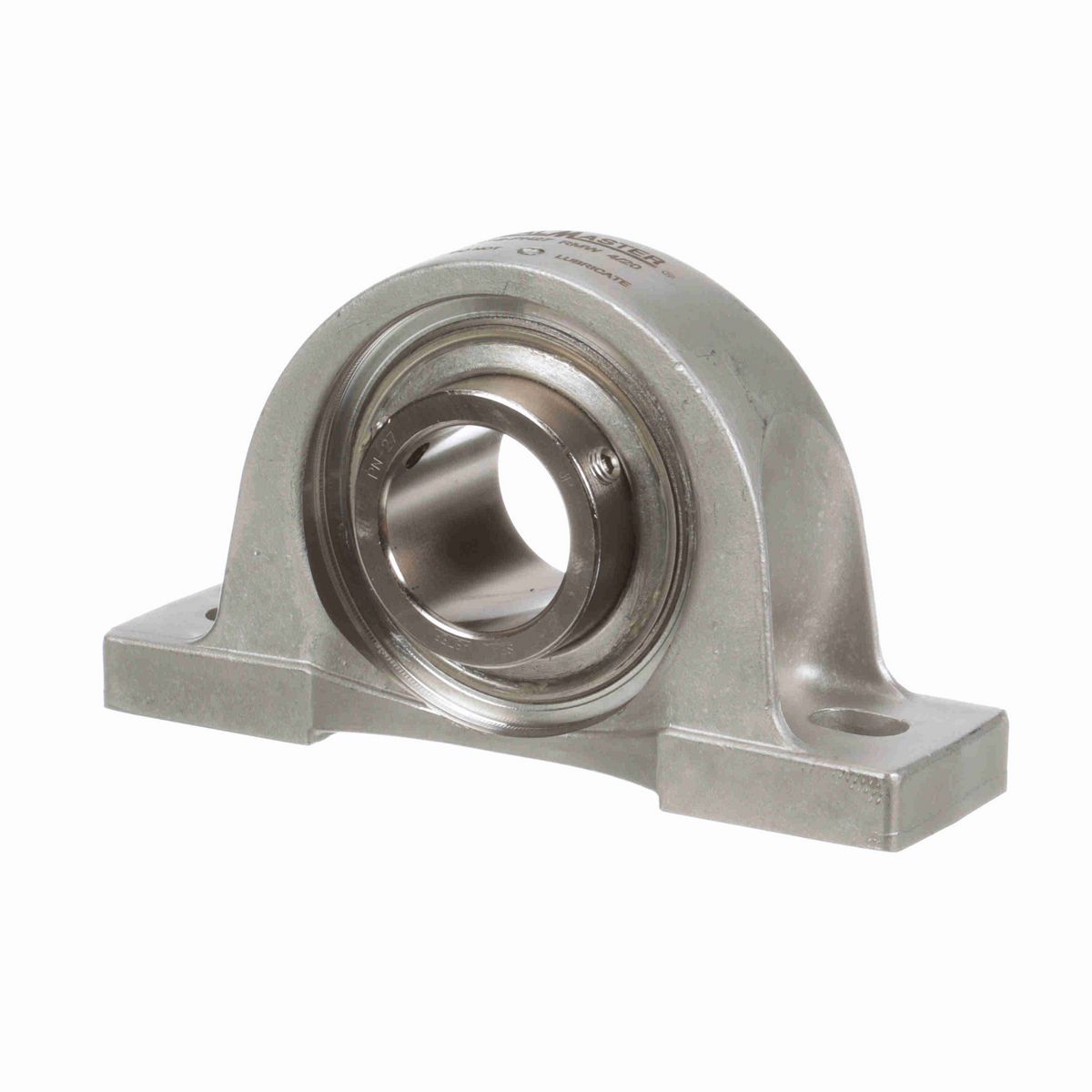 Sealmaster Mounted Stainless Steel Two Bolt Pillow Block Ball Bearing - 52100 Bearing Steel, Phosphorus Nickel Coated - Setscrew Lock - Corrosion Resistant - Reduced Maintenance - Lubed for Life - CRPS-PN27 RMW
