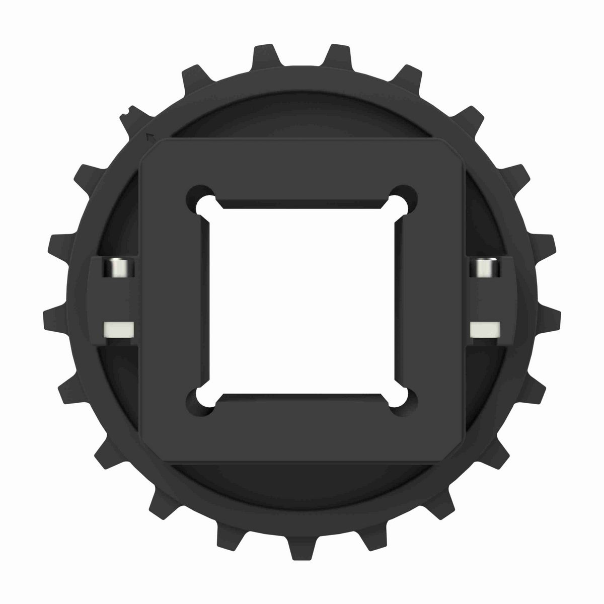 Rexnord 7700 Series Split Molded Nylon Sprocket with 21 Teeth and a 2-1/2in Square Bore - 614-126-3