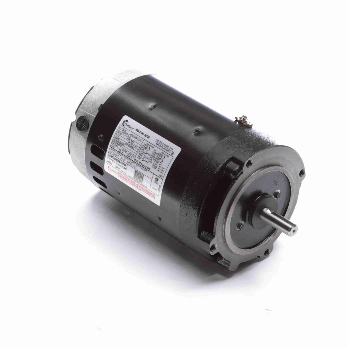 Century Pool Pump Motor, 1.5 HP, 3 Ph, 60 Hz, 208-230/460 V, 3600 RPM, M56C Frame, DP - H616