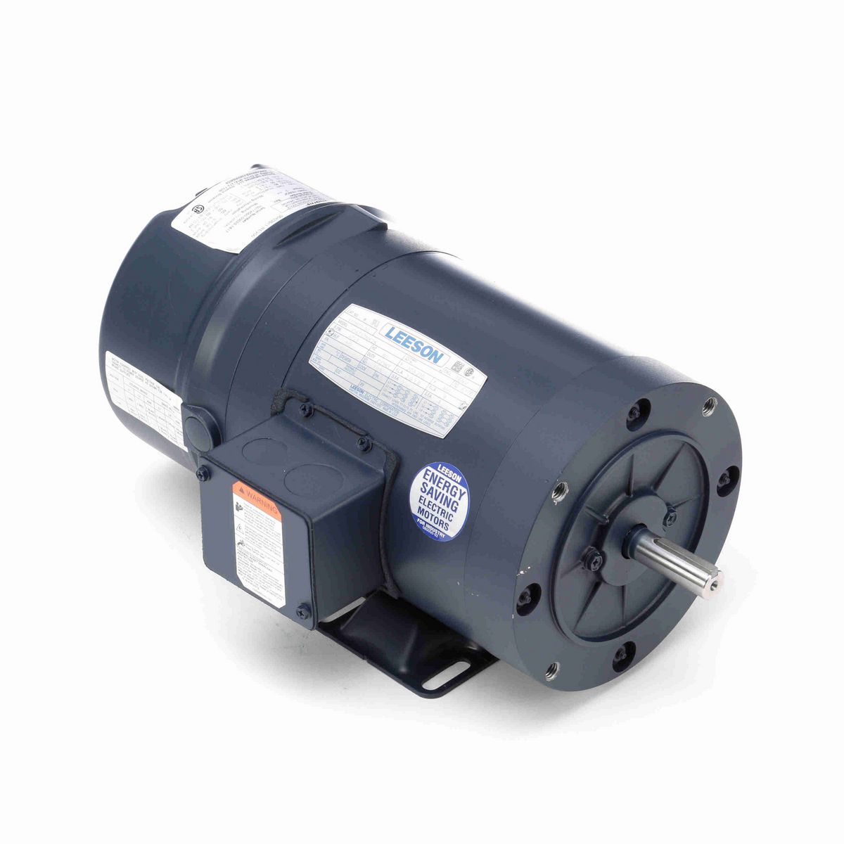 LEESON Brake Motor, 0.50 HP, 3 Ph, 60 Hz, 230/460 V, 1800 RPM, 56C Frame, TENV - 110670.00