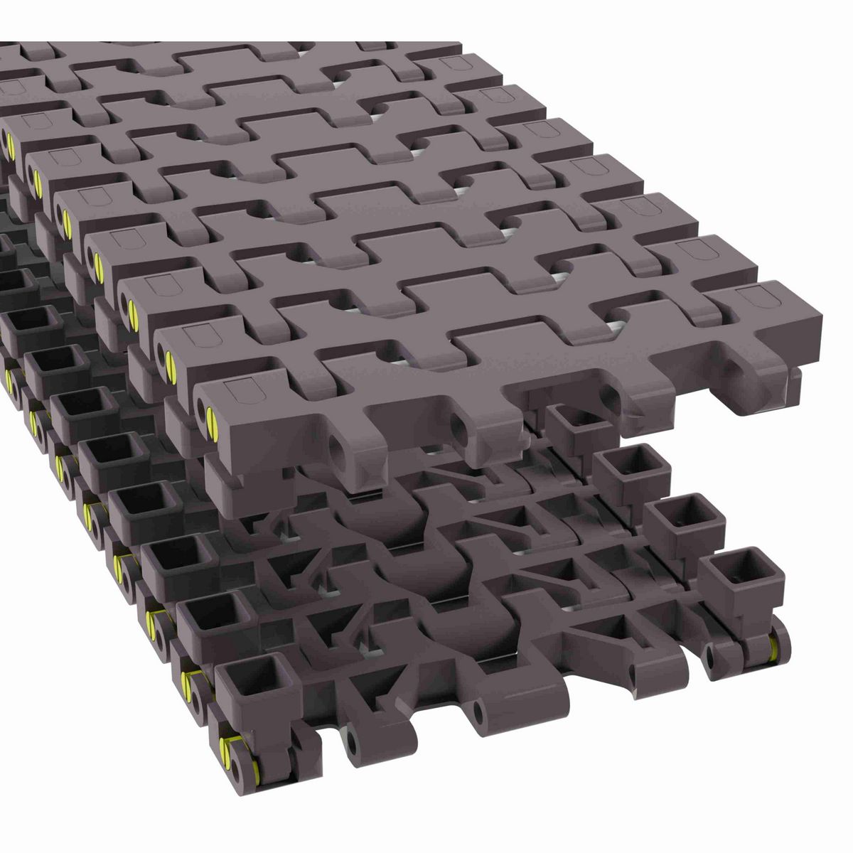 Rexnord 7956GT Side-flexing Flush Grid, Material: Brown High Performance, Width: 6in, Pitch: 1.25in - 81449951