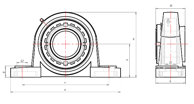 Подшипниковый узел ASK type UKP 200-H, UKP 217-H [900391]