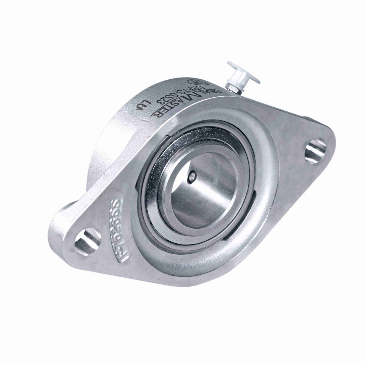 Sealmaster Mounted Stainless Steel Two Bolt Pillow Block Ball Bearing - 440C Stainless Steel - SS Setscrew Lock - Corrosion Resistant - CRFTS-SS24