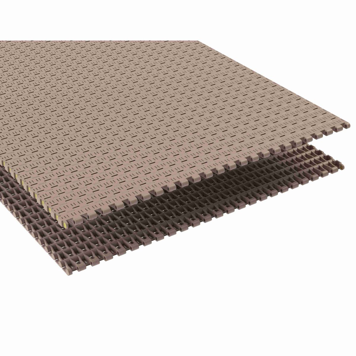 Rexnord 5936 Straight Running Flush Grid, Material: Tan Low Friction, Width: 6in, Pitch: 0.75in - LF5936-6