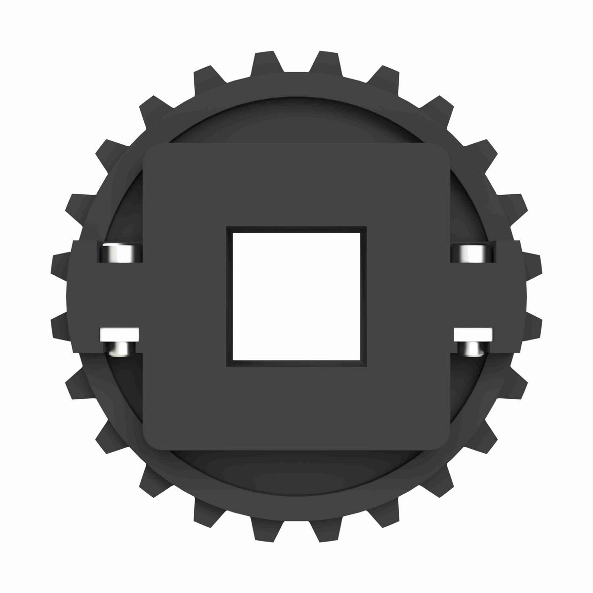 Rexnord 1500 Series Split Molded Nylon Sprocket with 24 Teeth and a 1-1/4in Square Bore - 614-347-1