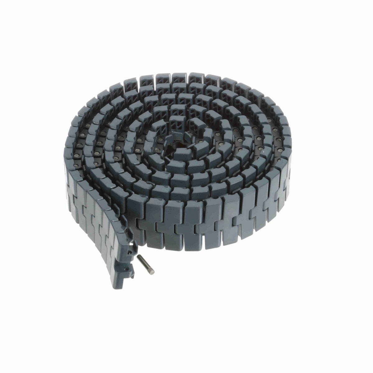 System Plast 2251FT-TAB Side-flexing Solid Top, Material: NG evo (Gray Blue), Width: 3.3in, Pitch: 1in - NGE2251FT-TAB-K330