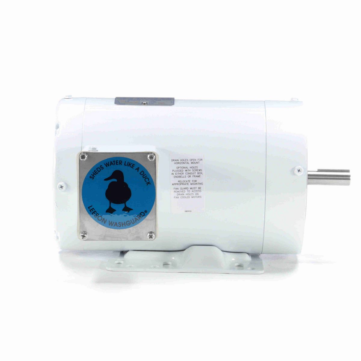 LEESON White Duck™ General Purpose Motor, 1.50 HP, 3 Ph, 60 Hz, 230/460 V, 3600 RPM, 56HC Frame, TENV - 113591.00