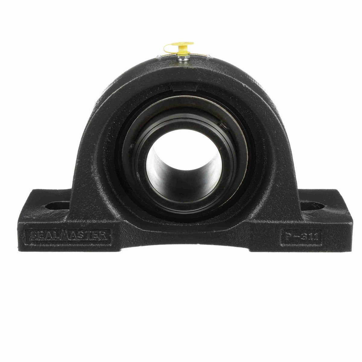 Sealmaster Mounted Cast Iron Two Bolt Pillow Block Ball Bearing - 52100 Bearing Steel, Black Oxided - Double Setscrew Lock - Air Handling Housing Fit, Noise Tested - MPD-39 CXU