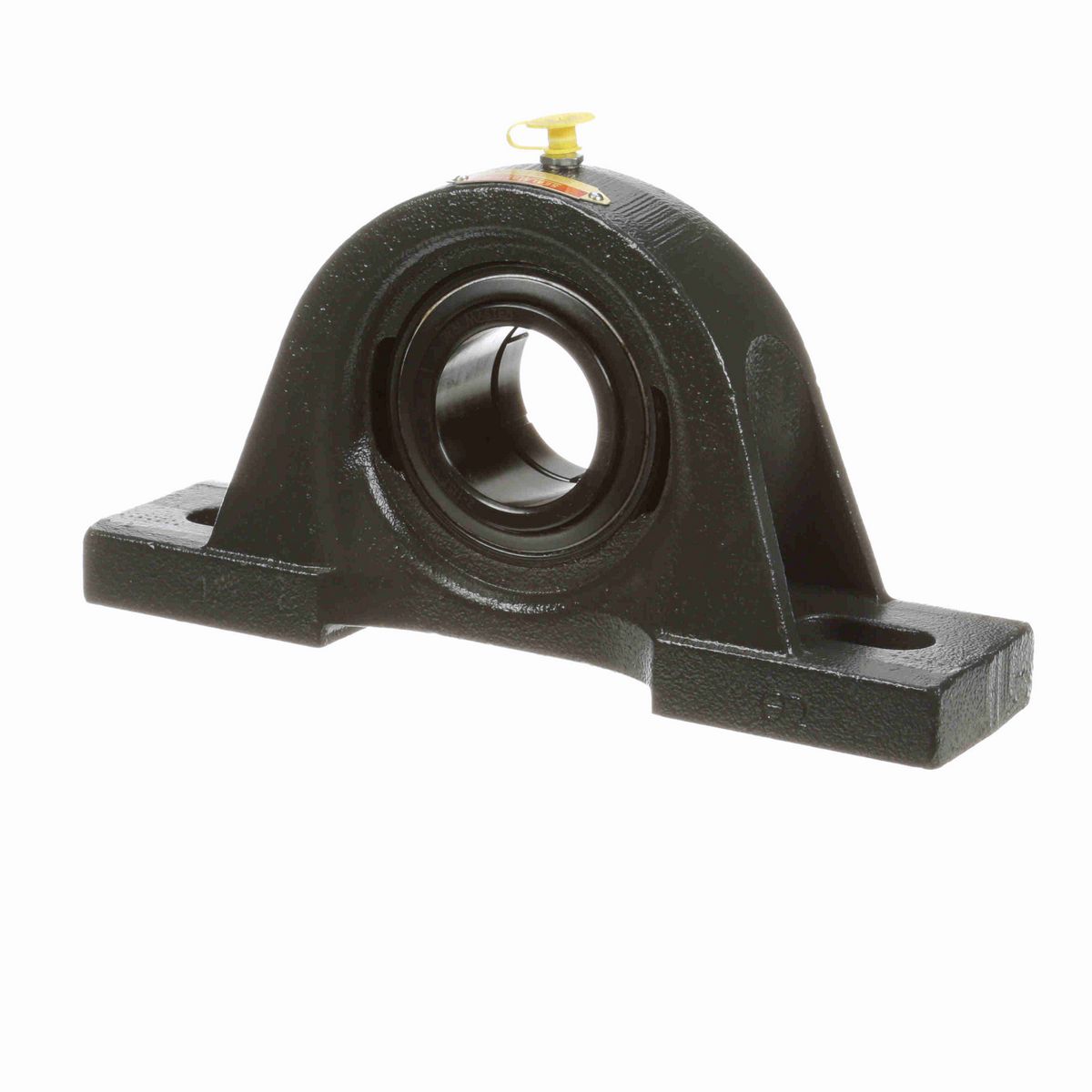 Sealmaster Mounted Cast Iron Two Bolt Pillow Block Ball Bearing - 52100 Bearing Steel, Black Oxided - Concentric Lock - SP-31T
