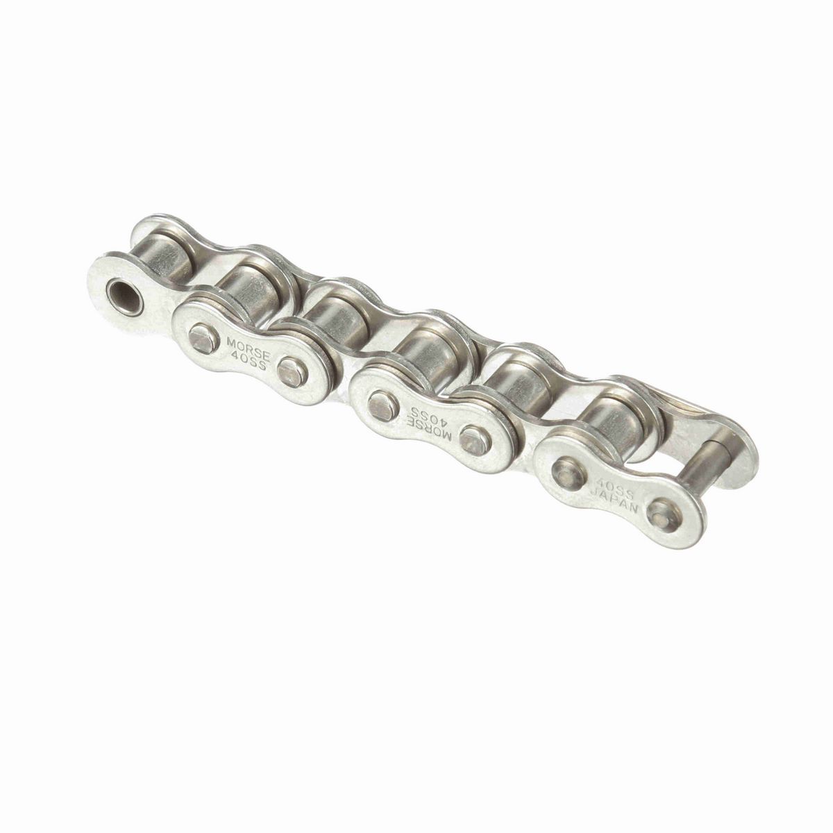 Morse Stainless Steel Riveted Roller Chain - 40SS R 10FT