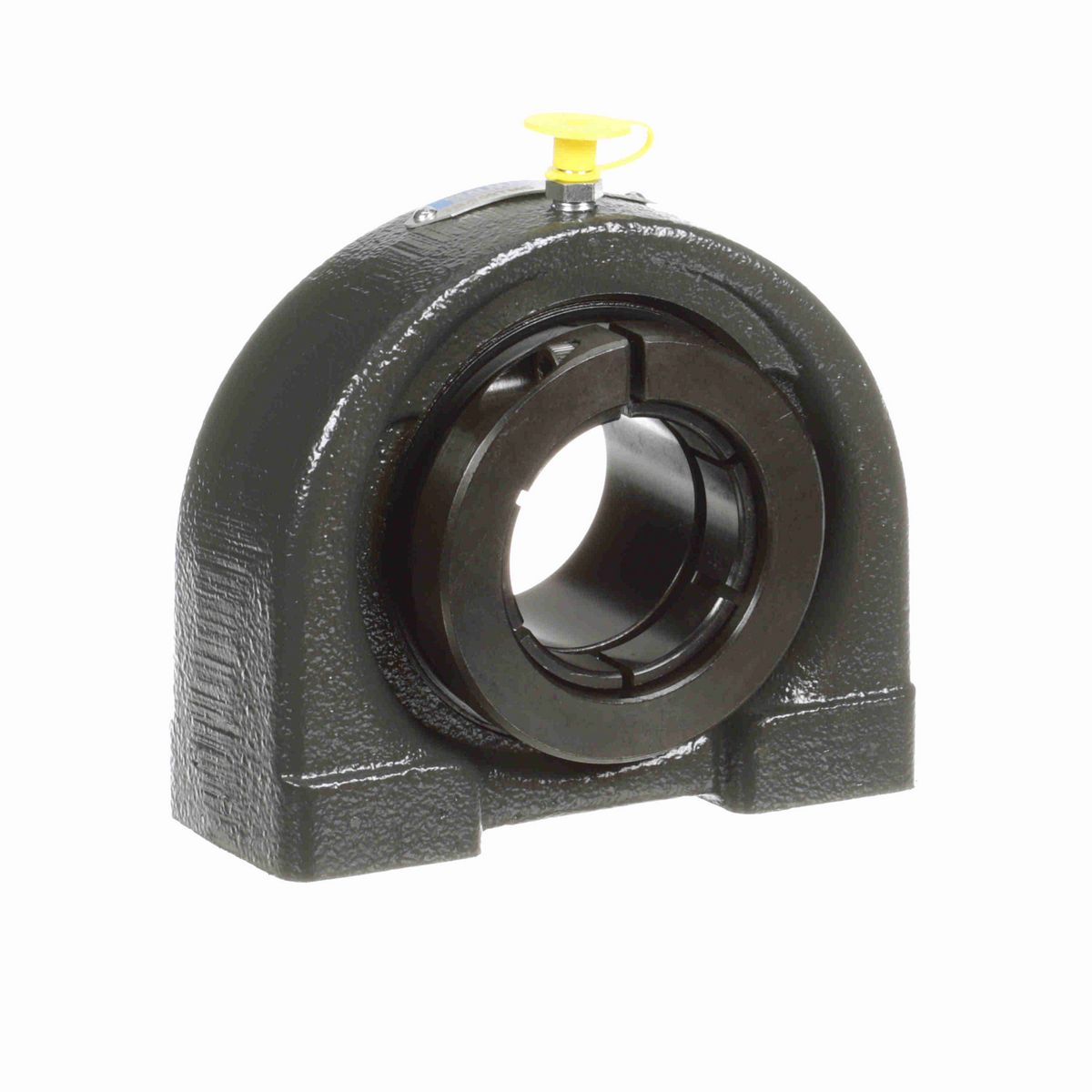 Sealmaster Mounted Cast Iron Tapped Base Pillow Block Ball Bearing - 52100 Bearing Steel, Black Oxided - Concentric Lock - TB-209TMC