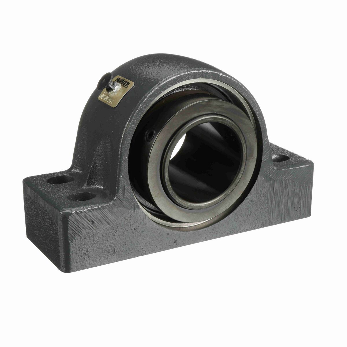 Sealmaster Mounted Cast Iron Four Bolt Pillow Block Spherical Roller - 52100 Bearing Steel, Black Oxided - Collar Mount Lock - USRBF5000-215-C