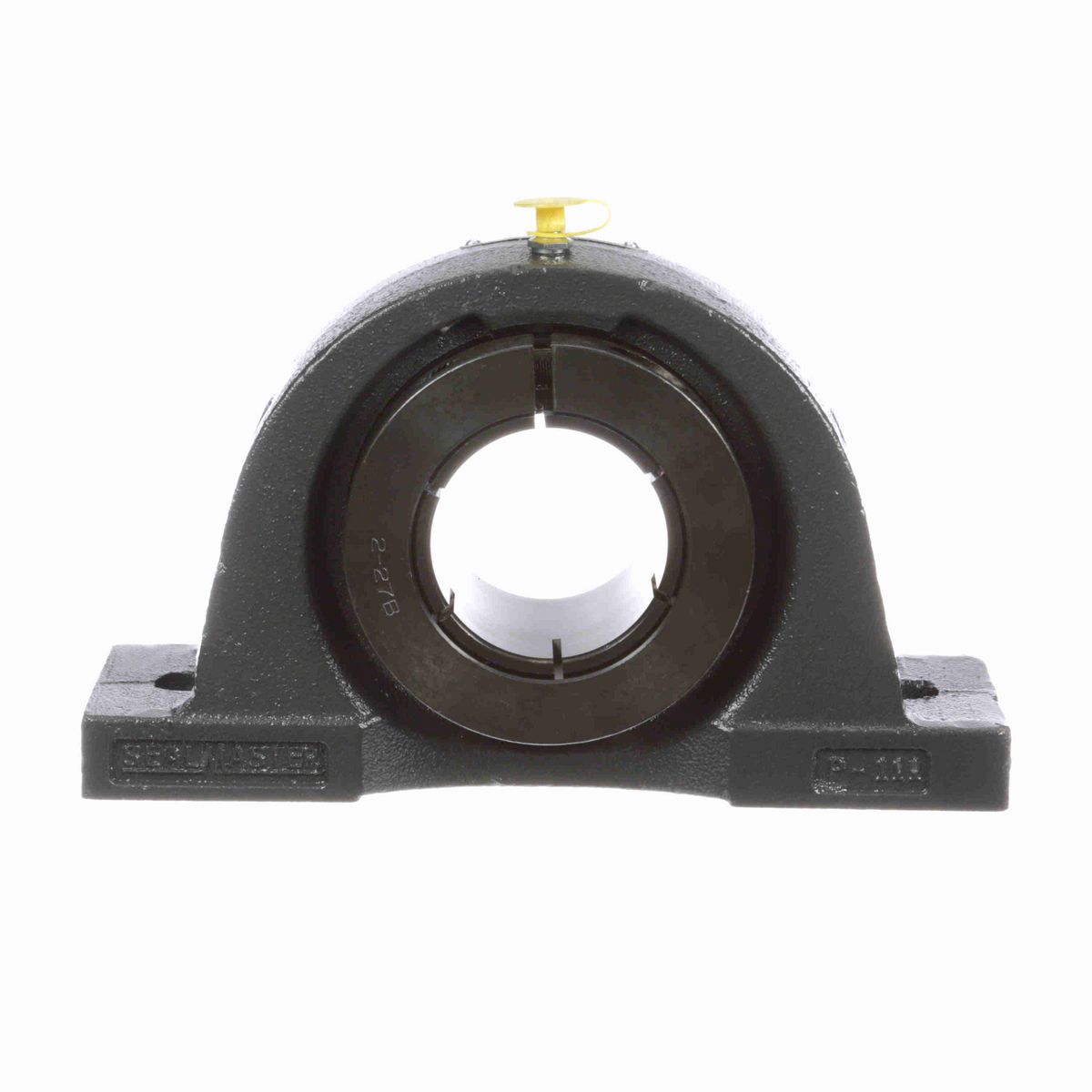 Sealmaster Mounted Cast Iron Two Bolt Pillow Block Ball Bearing - 52100 Bearing Steel, Black Oxided - Concentric Lock - NP-212TM