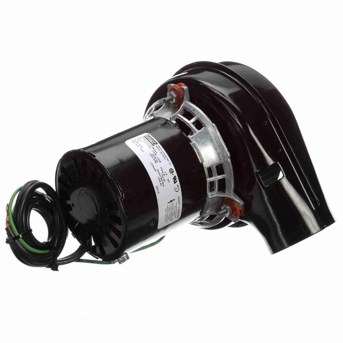 FASCO Round Outlet Shaded Pole OEM Replacement Draft Inducer Blower, 230 Volts, Flange: No - A085