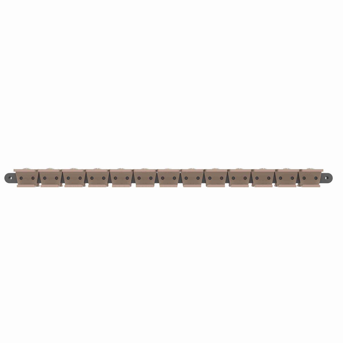 Rexnord 1873TAB SuperGrip™ Side-flexing SuperGrip™, Material: Tan Low Friction, Width: 3.75in, Pitch: 1.5in - 10470719