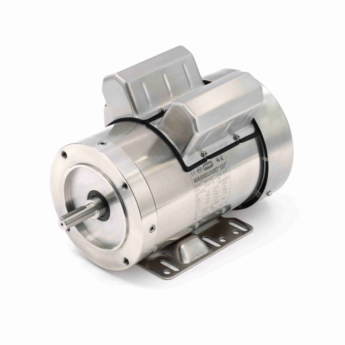 LEESON SST Duck™ General Purpose Motor, 1.50 HP, 1 Ph, 60 Hz, 115/230 V, 1800 RPM, 56C Frame, TEFC - 191481.00