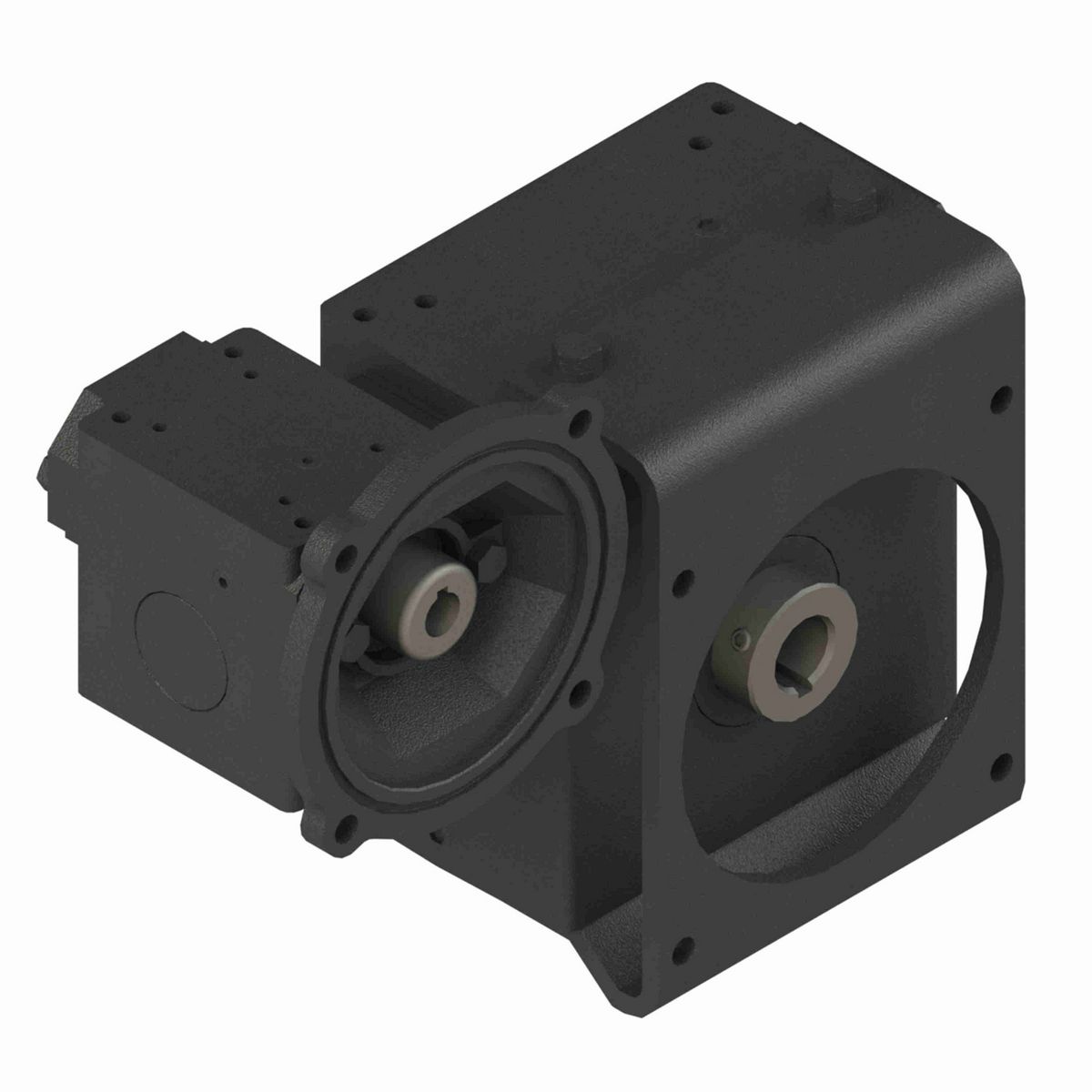 Hub City PowerCubeX Worm Gear Reducer Cast Iron Double-Reduction Worm Reducer - 3206 1500/1 WR 56C 2.000 (SIDE MT)