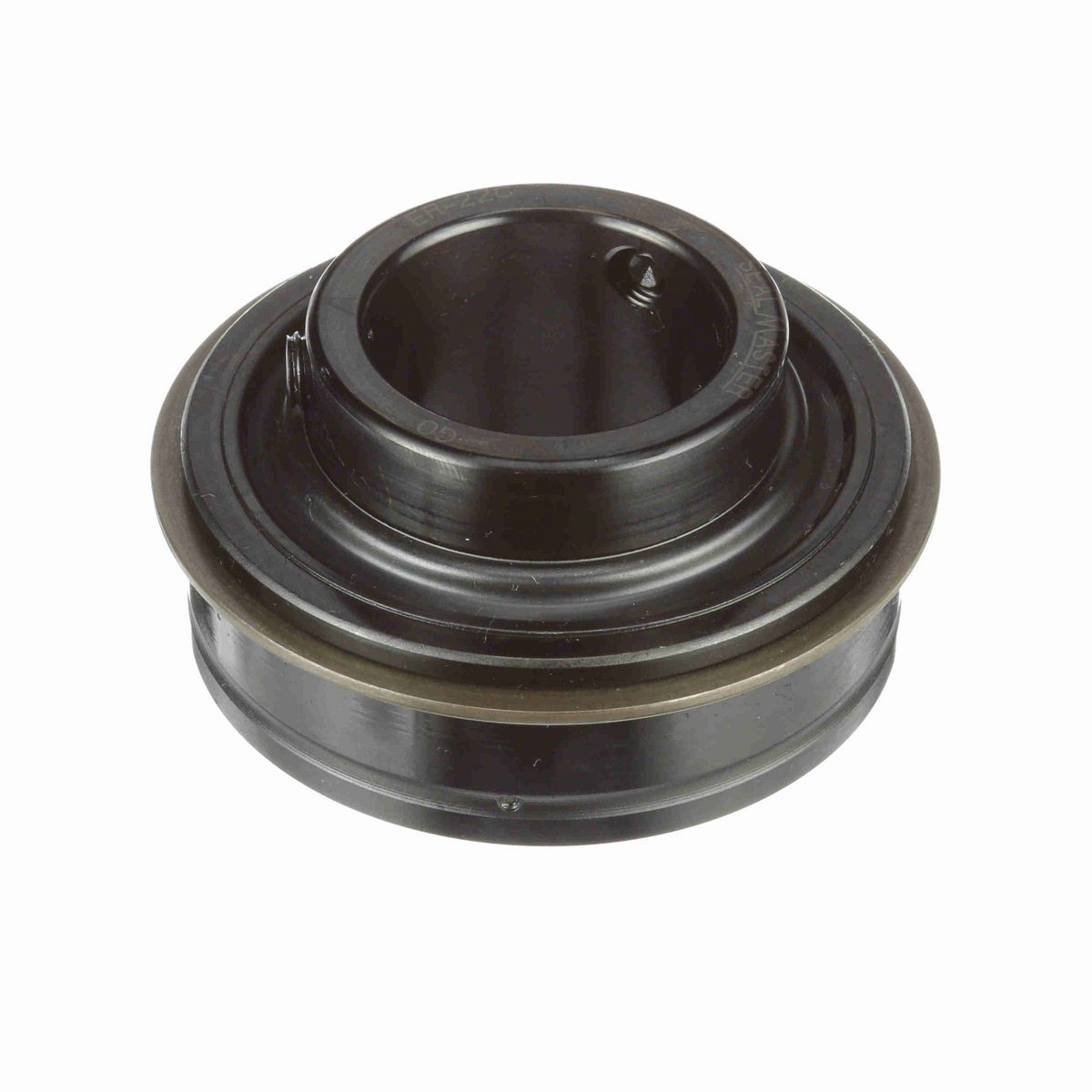 Sealmaster Mounted Insert Only Ball Bearing - 52100 Bearing Steel, Black Oxided - Setscrew Lock - ER-22C