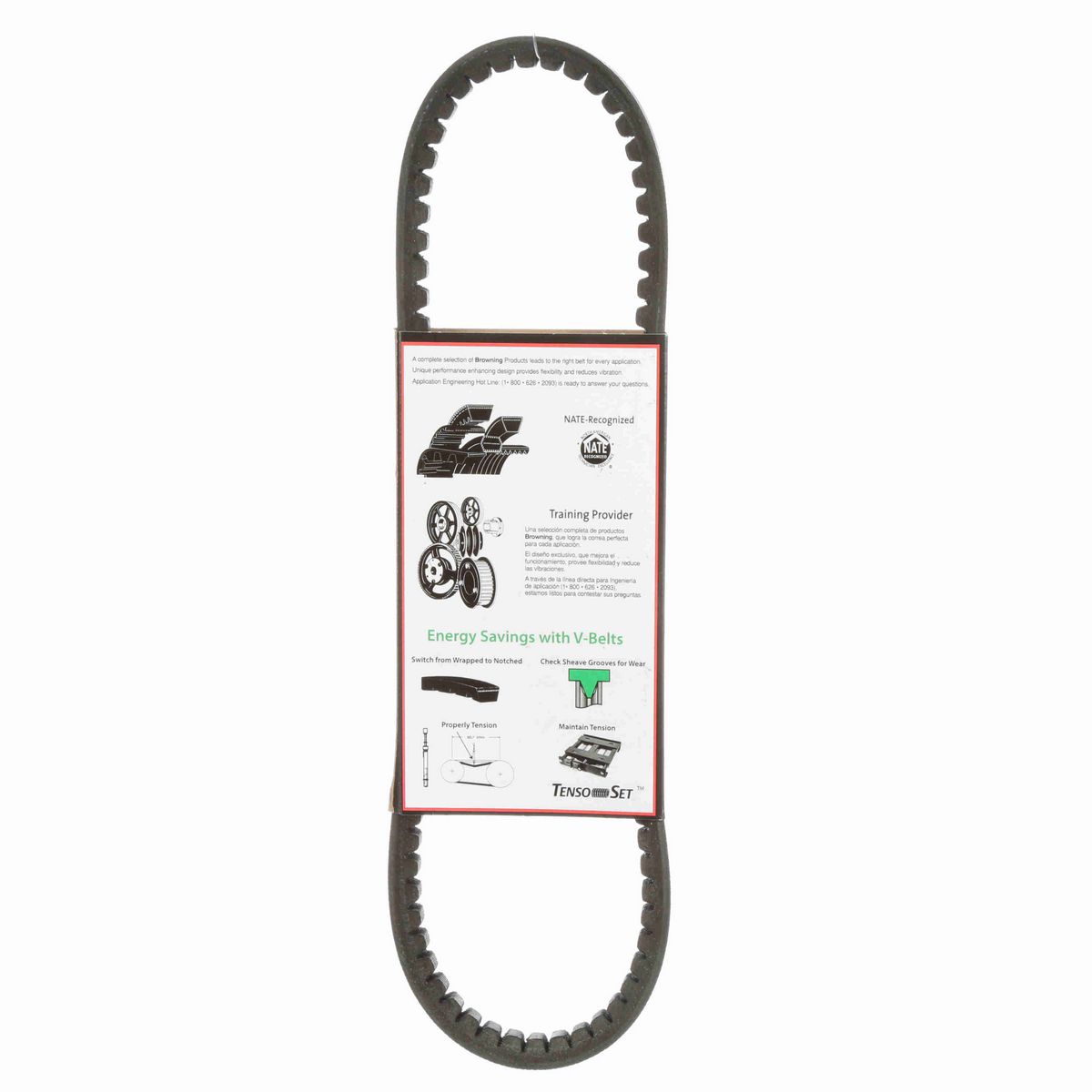 Browning EPDM Notched Belt 98% Efficient - AX27