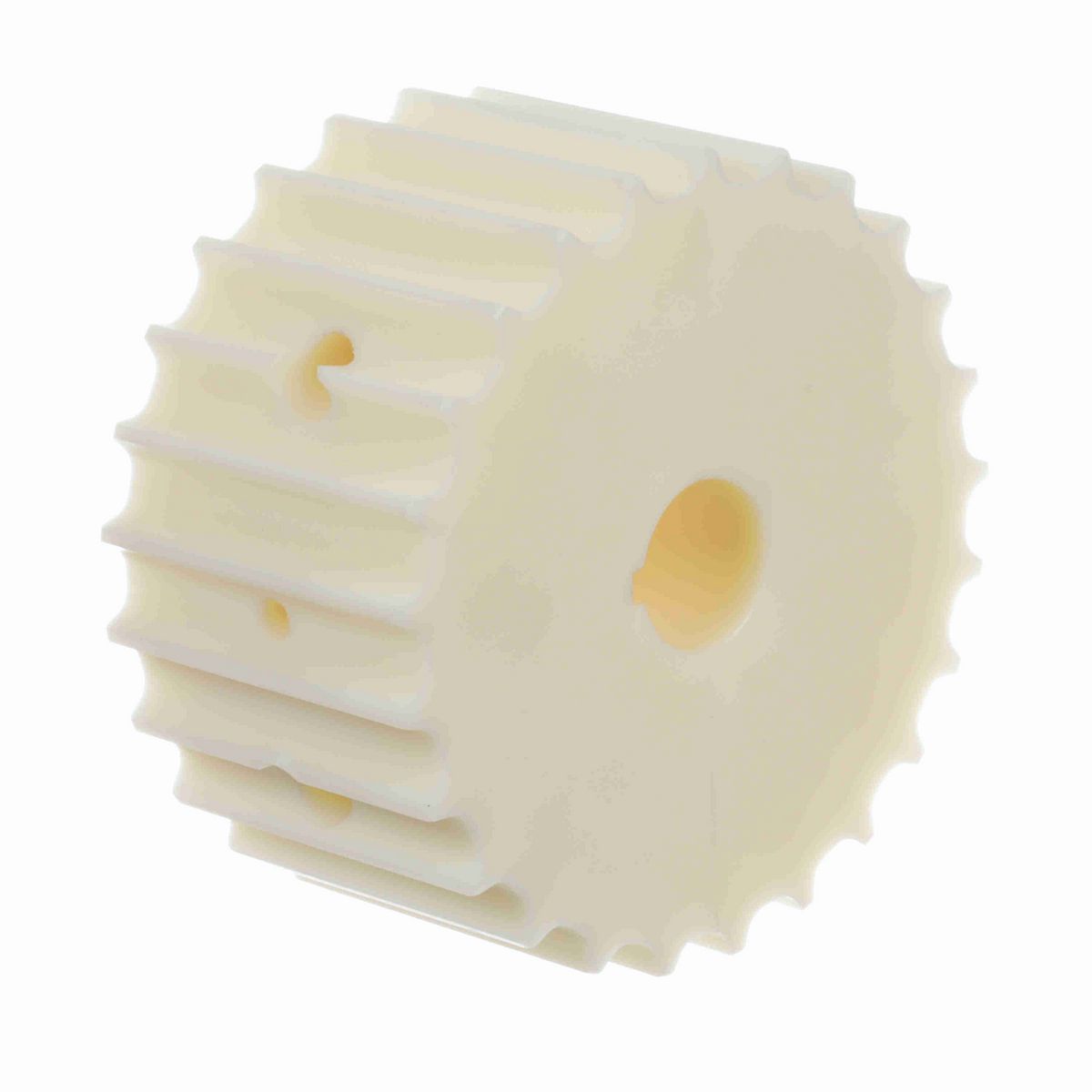 System Plast 800 Series Split Machined Sprocket with 25 Teeth, a 1-1/4in Round Shaft-Ready Bore and Setscrew - 800-25R1.25-DMS-SS