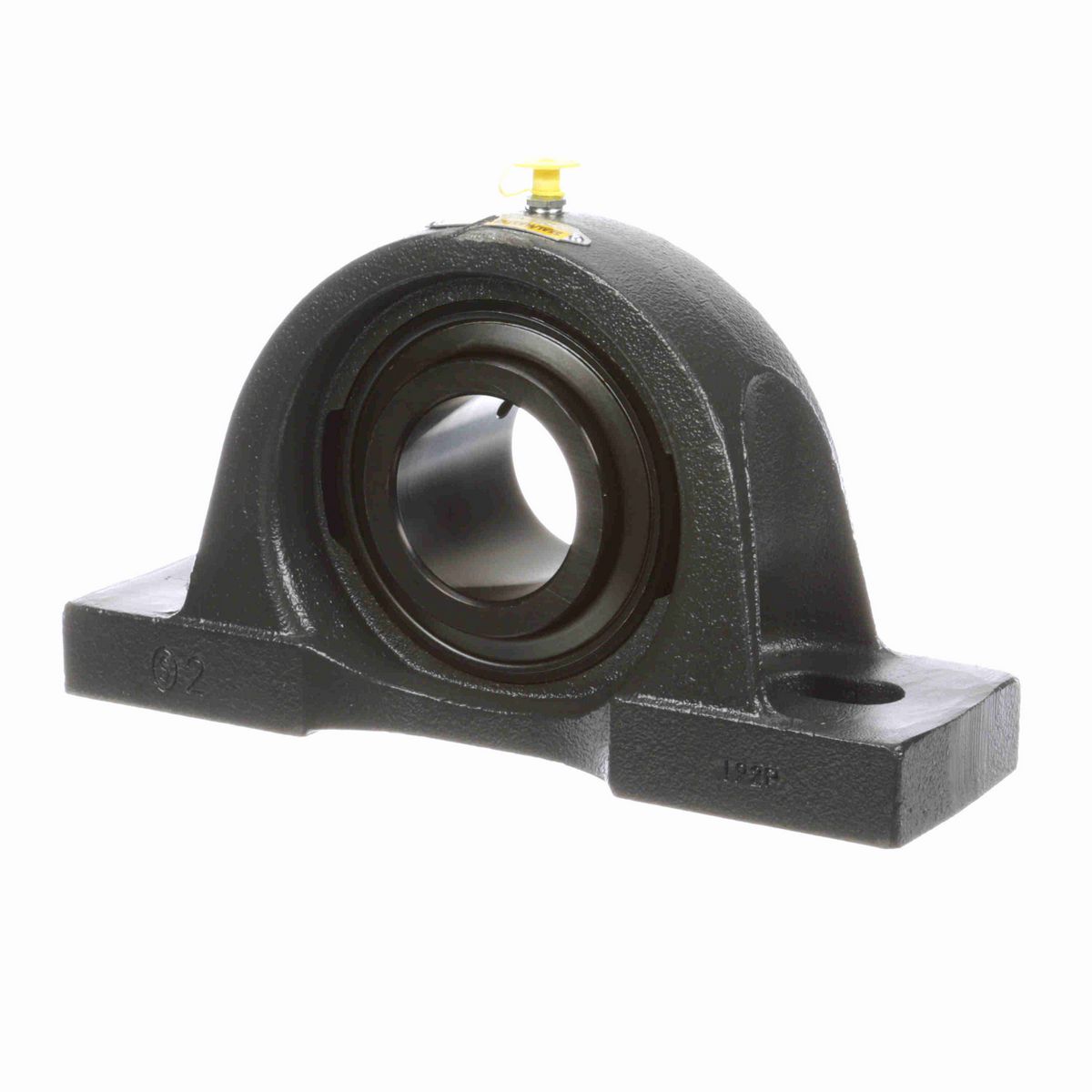 Sealmaster Mounted Cast Iron Two Bolt Pillow Block Ball Bearing - 52100 Bearing Steel, Black Oxided - Setscrew Lock - Air Handling Housing Fit, Noise Tested - MP-35 CXU