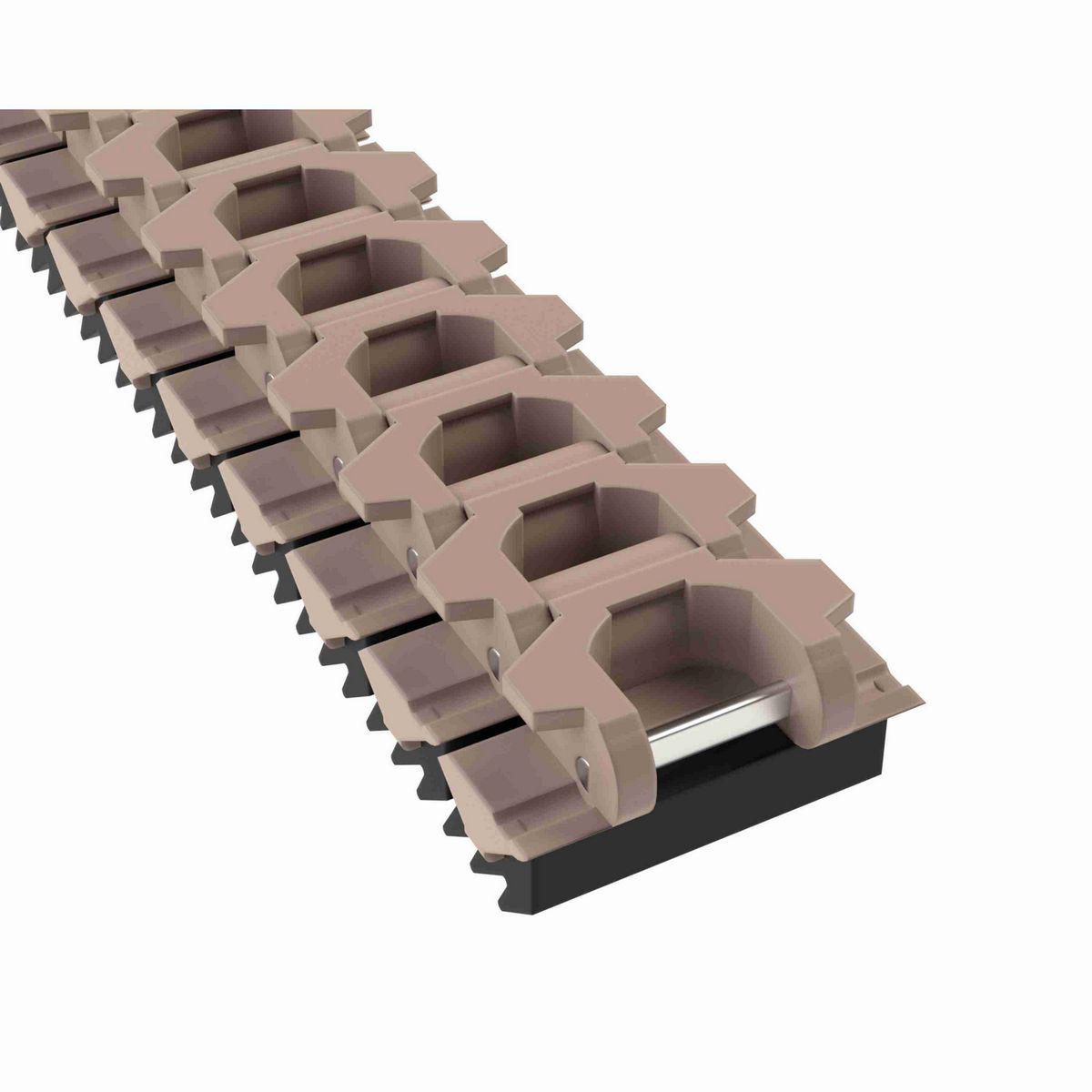 Rexnord 882TAB SideGrip™ Side-flexing, Material: Tan Low Friction, Width: 3.75in, Pitch: 1.5in - 81429091