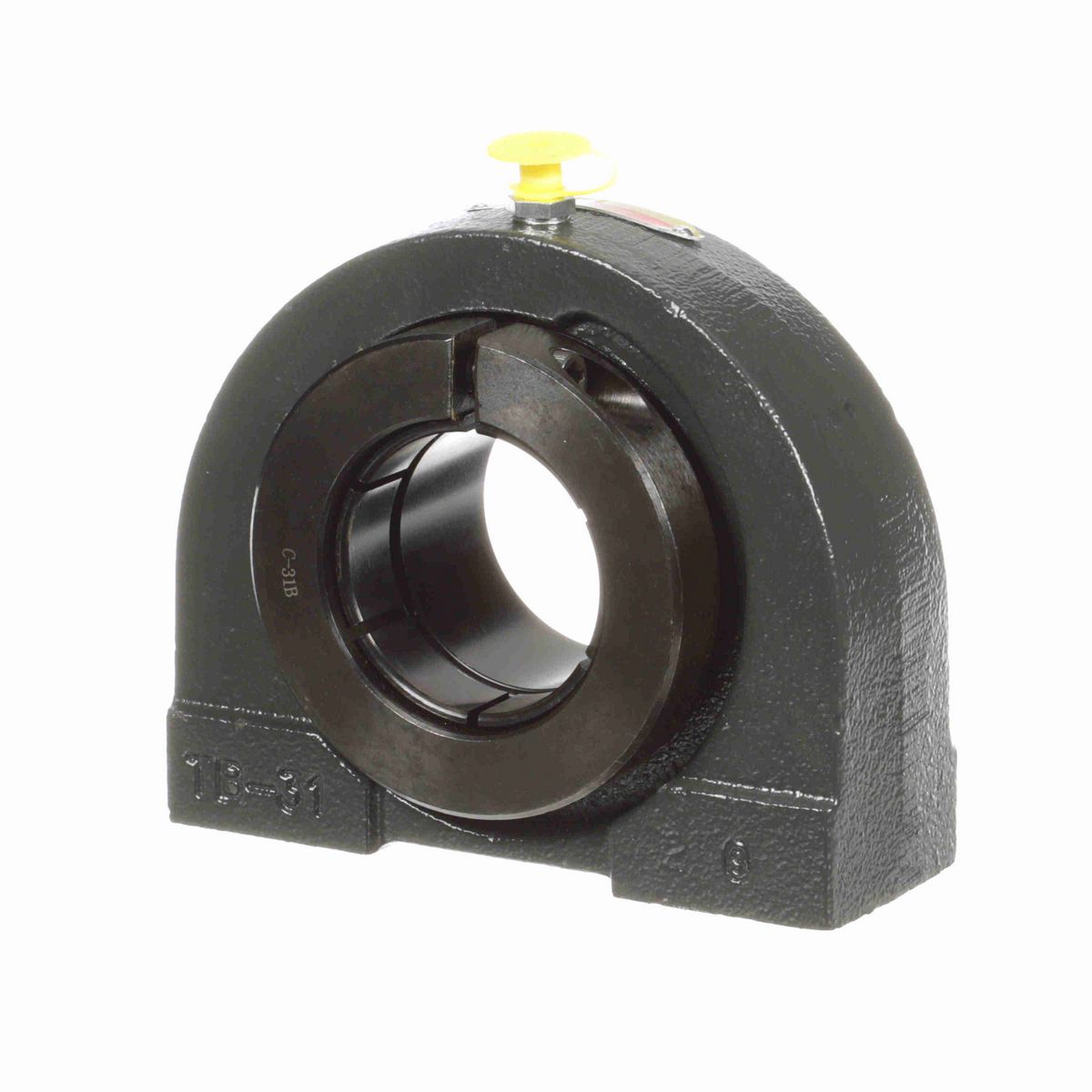 Sealmaster Mounted Cast Iron Tapped Base Pillow Block Ball Bearing - 52100 Bearing Steel, Black Oxided - Concentric Lock - TB-32RT