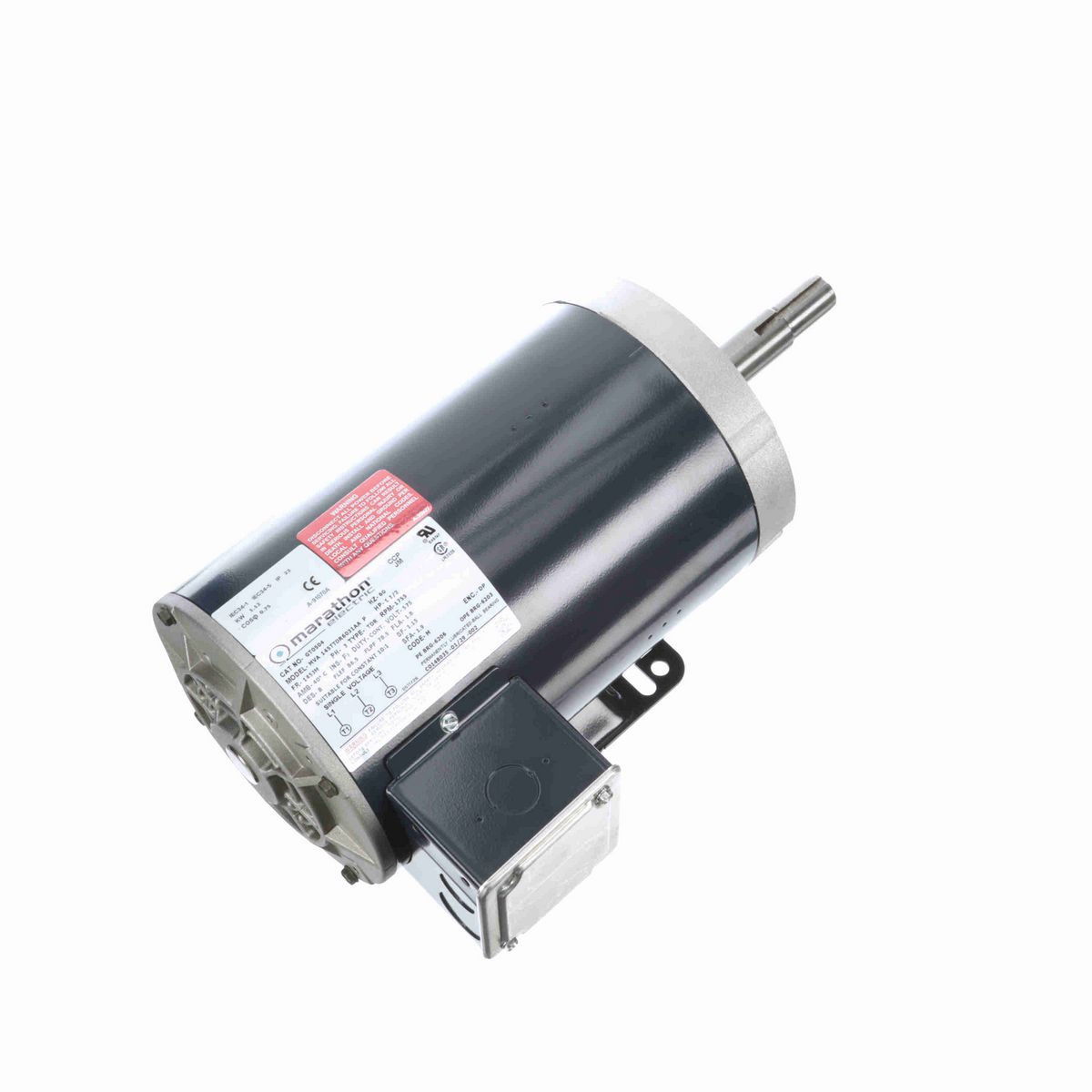 LEESON Close-Coupled Pump Motor, 1.50 HP, 3 Ph, 60 Hz, 575 V, 1800 RPM, 145JM Frame, DP - GT0504