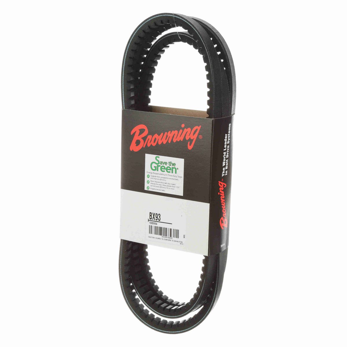 Browning EPDM Notched Belt 98% Efficient - BX93