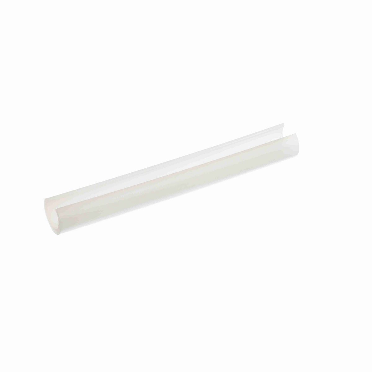 System Plast Full Round Cover: 0.84"W X 0.84"H X 120"L White UHMW-PE - VG-P58RD-10