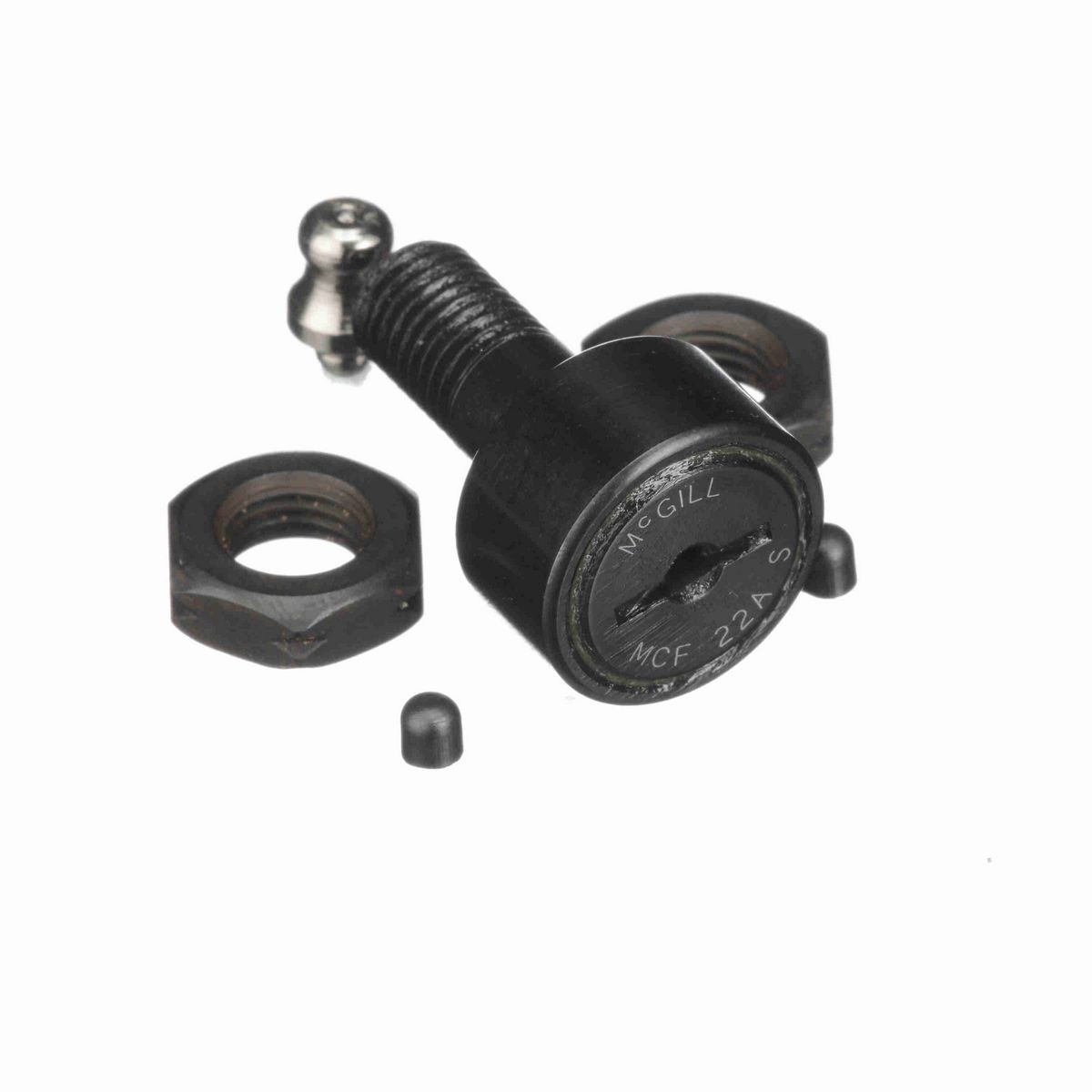 Опорный ролик с цапфой McGill CAMROL MCF 22A S, бочкообразный, с уплотнением, со шлицем под отвёртку, метрический