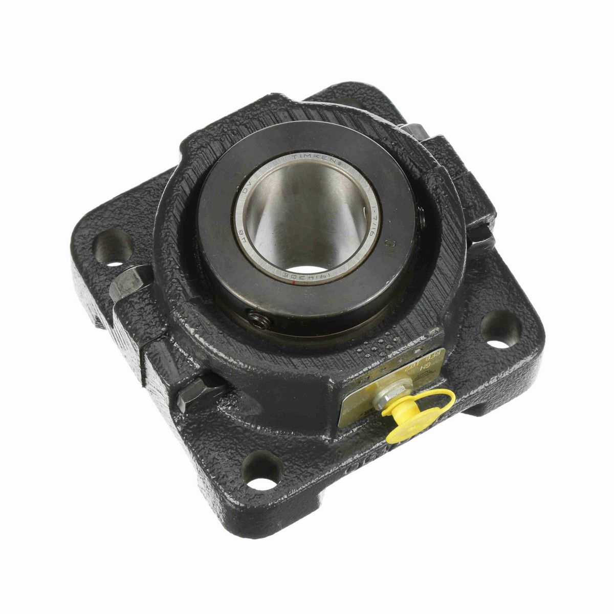 Sealmaster Mounted Cast Iron Four Bolt Flange Tapered Roller - 52100 Bearing Steel - Double Collar Mount Lock - RFB 107