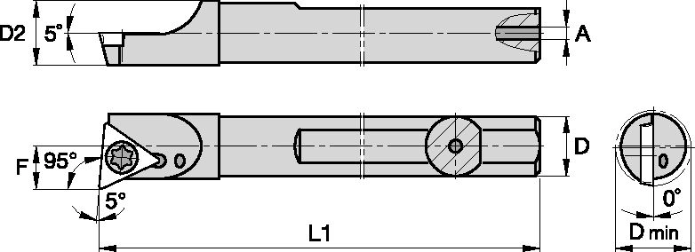 Screw-On Inserts Kennametal A-STLD -5° [1288881]