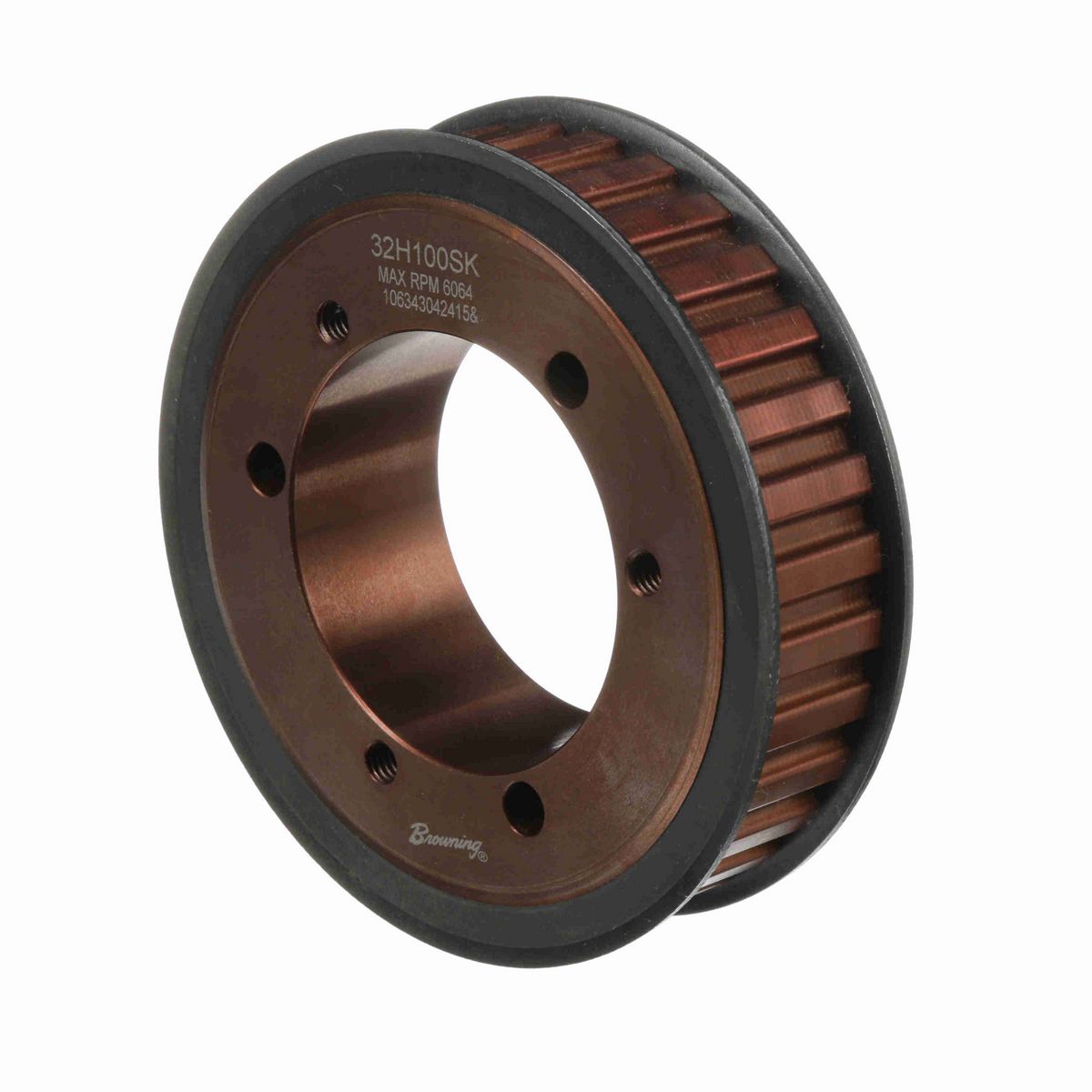 Browning Steel Bushed Bore Gearbelt Pulley - 32H100SK