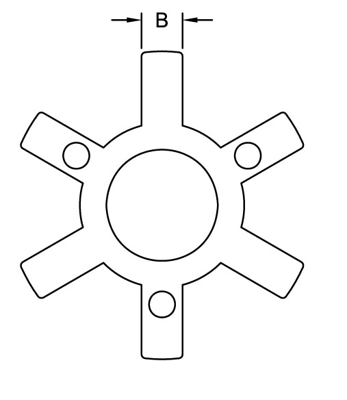 L Type Spiders - Open Center Timken 68514411074