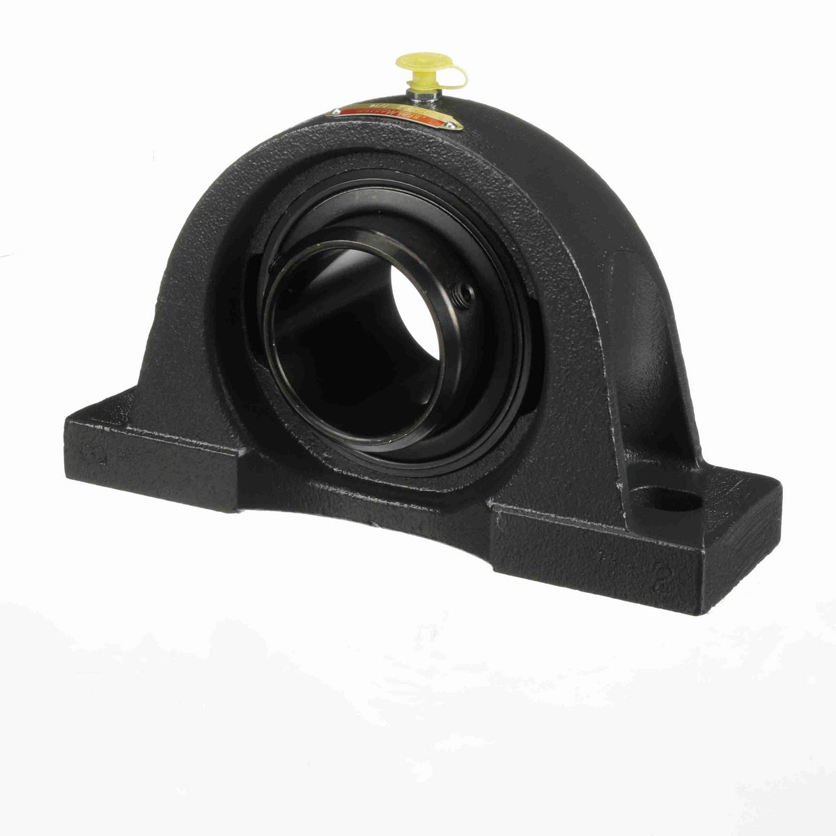 Sealmaster Mounted Cast Iron Two Bolt Pillow Block Ball Bearing - 52100 Bearing Steel, Black Oxided - Double Setscrew Lock - NPD-39