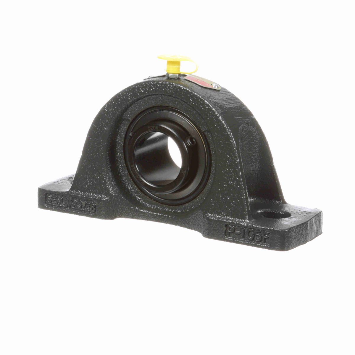 Sealmaster Mounted Cast Iron Two Bolt Low Base Pillow Block Ball Bearing - 52100 Bearing Steel, Black Oxided - Setscrew Lock - NPL-206