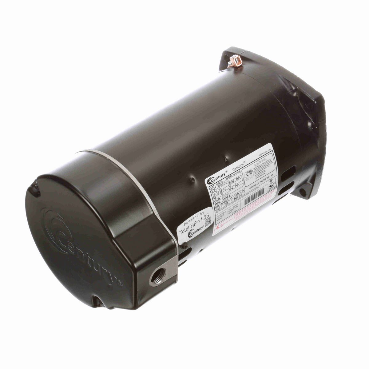 Century Pool Pump Motor, 1.25 HP, 1 Ph, 60 Hz, 230/115 V, 3600 RPM, P56Y Frame, DP - HBQ125