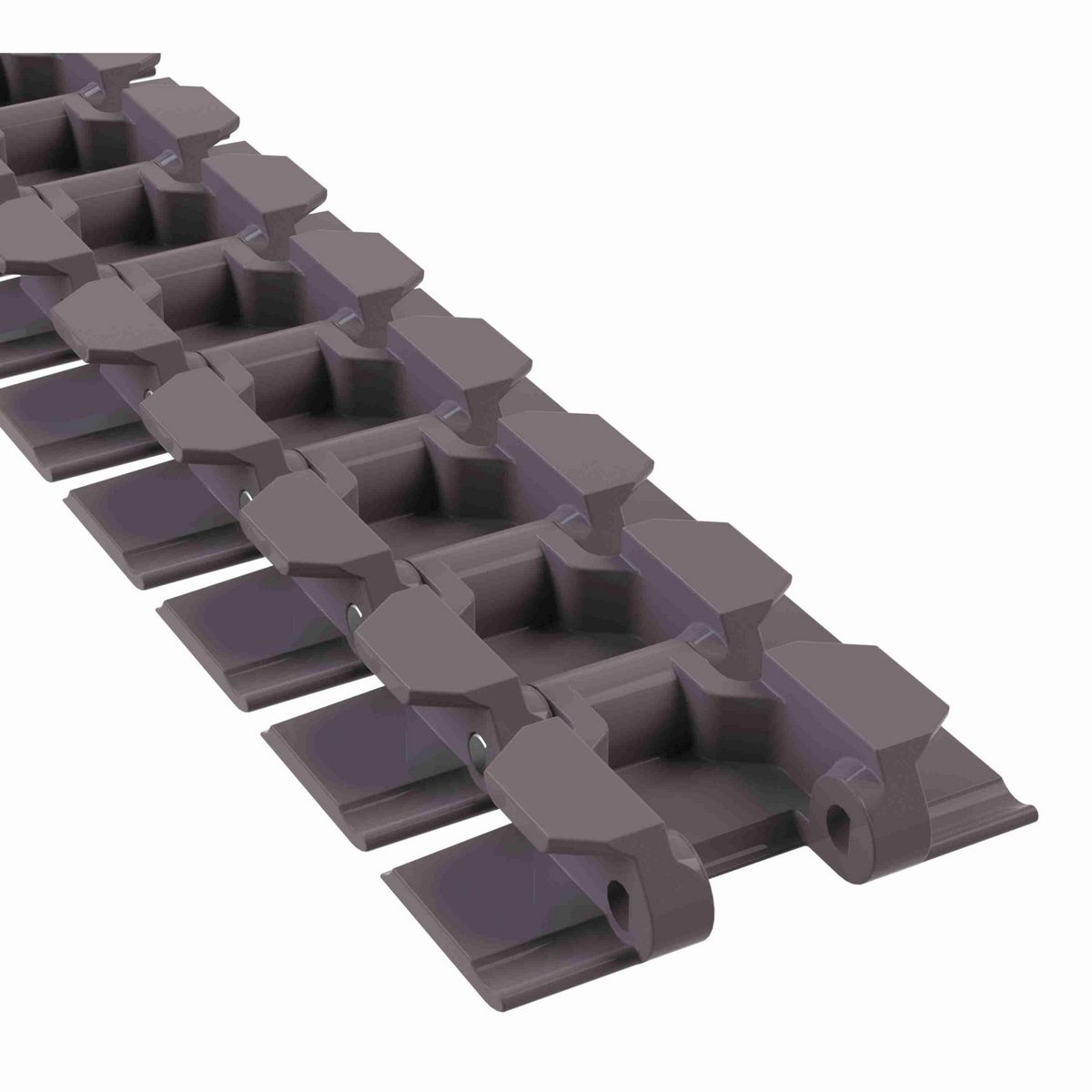 Rexnord 880TAB RubberTop® Side-flexing RubberTop®, Material: Brown High Performance, Width: 3.25in, Pitch: 1.5in - 81444611