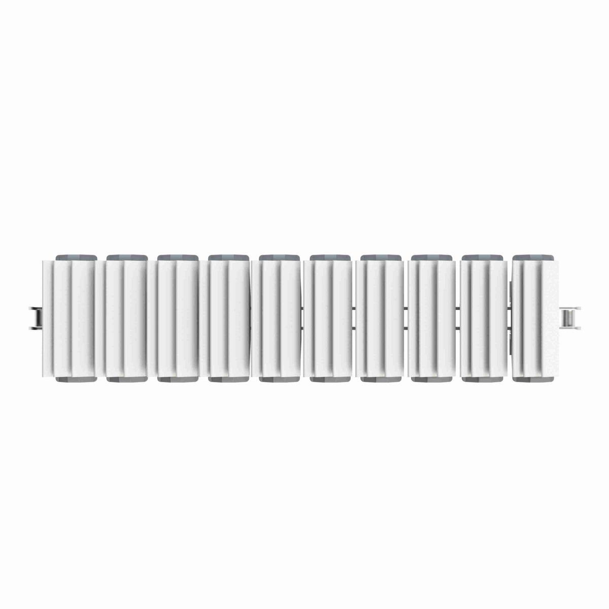 Rexnord 1873TAB SideGrip™ Side-flexing, Material: Silver Platinum Series, Width: 3.75in, Pitch: 1.5in - 81447364
