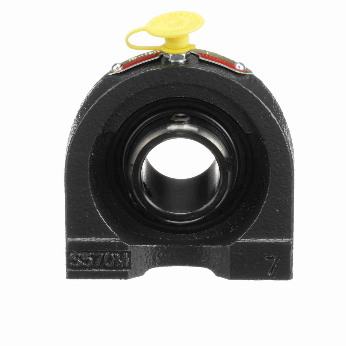Sealmaster Mounted Cast Iron Tapped Base Pillow Block Ball Bearing - 52100 Bearing Steel, Black Oxided - Setscrew Lock - TB-16C