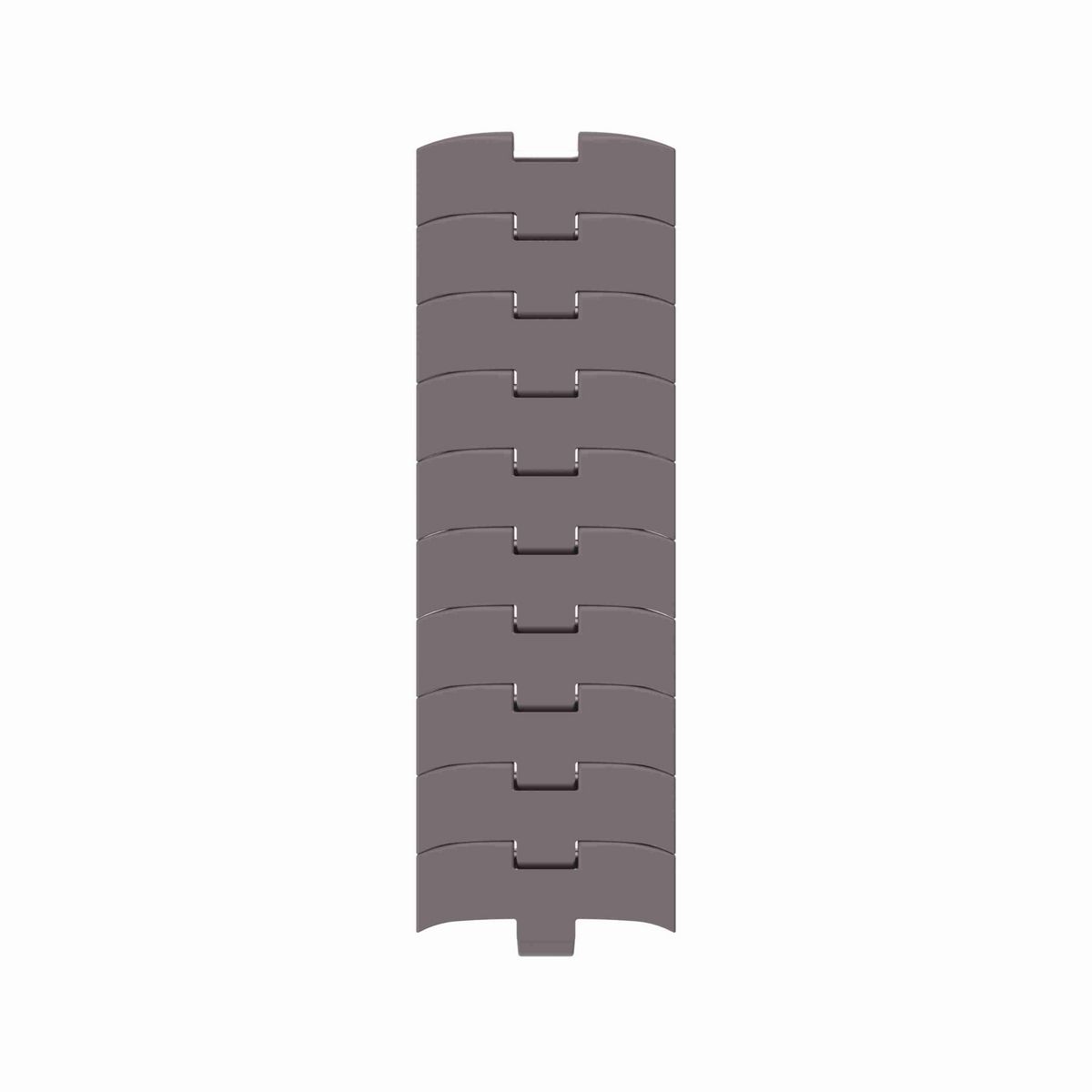 Rexnord 1055 FTTAB Side-flexing Solid Top, Material: Brown High Performance, Width: 3.3in, Pitch: 1in - 749.73.31