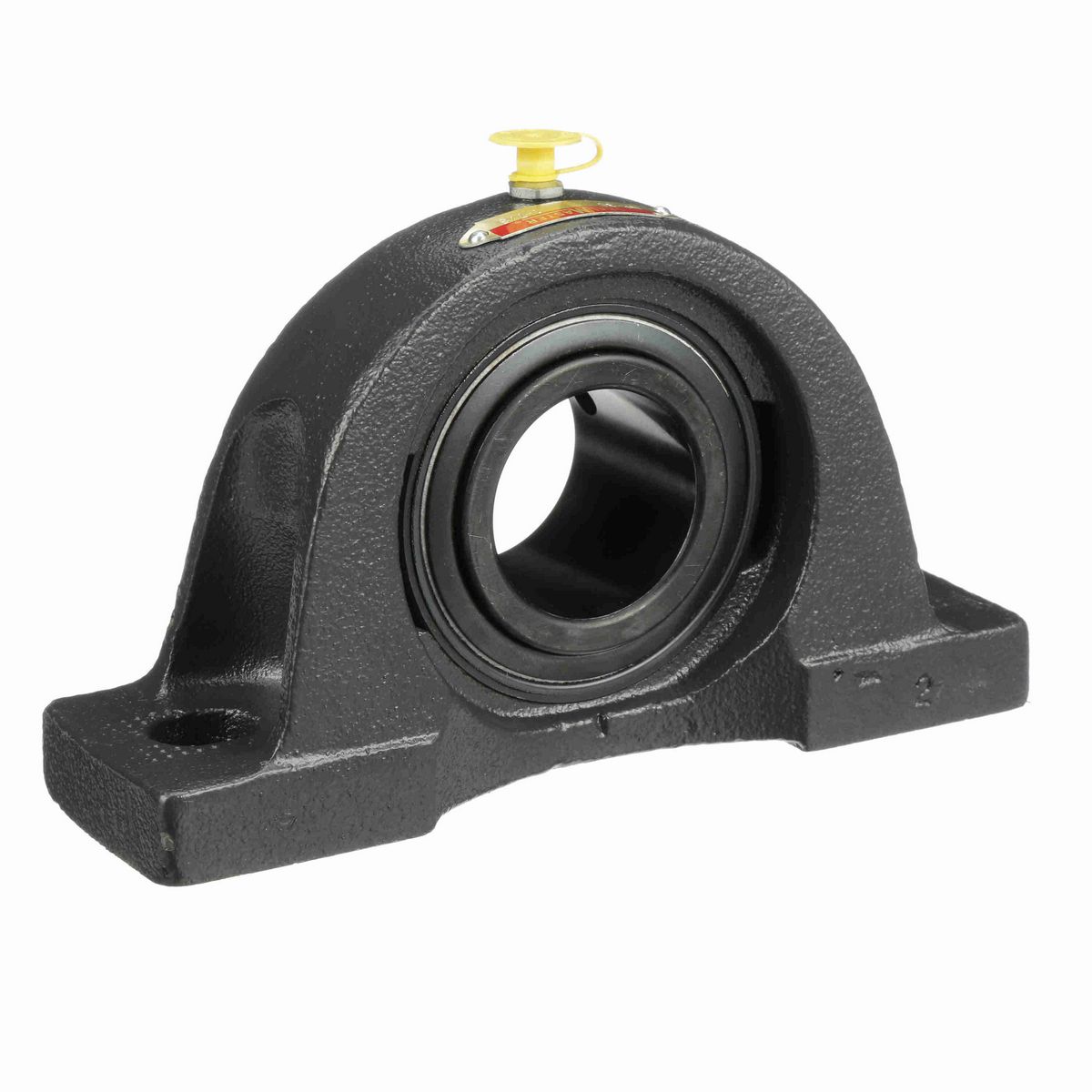 Sealmaster Mounted Cast Iron Two Bolt Pillow Block Ball Bearing - 52100 Bearing Steel, Black Oxided - Setscrew Lock - NP-30
