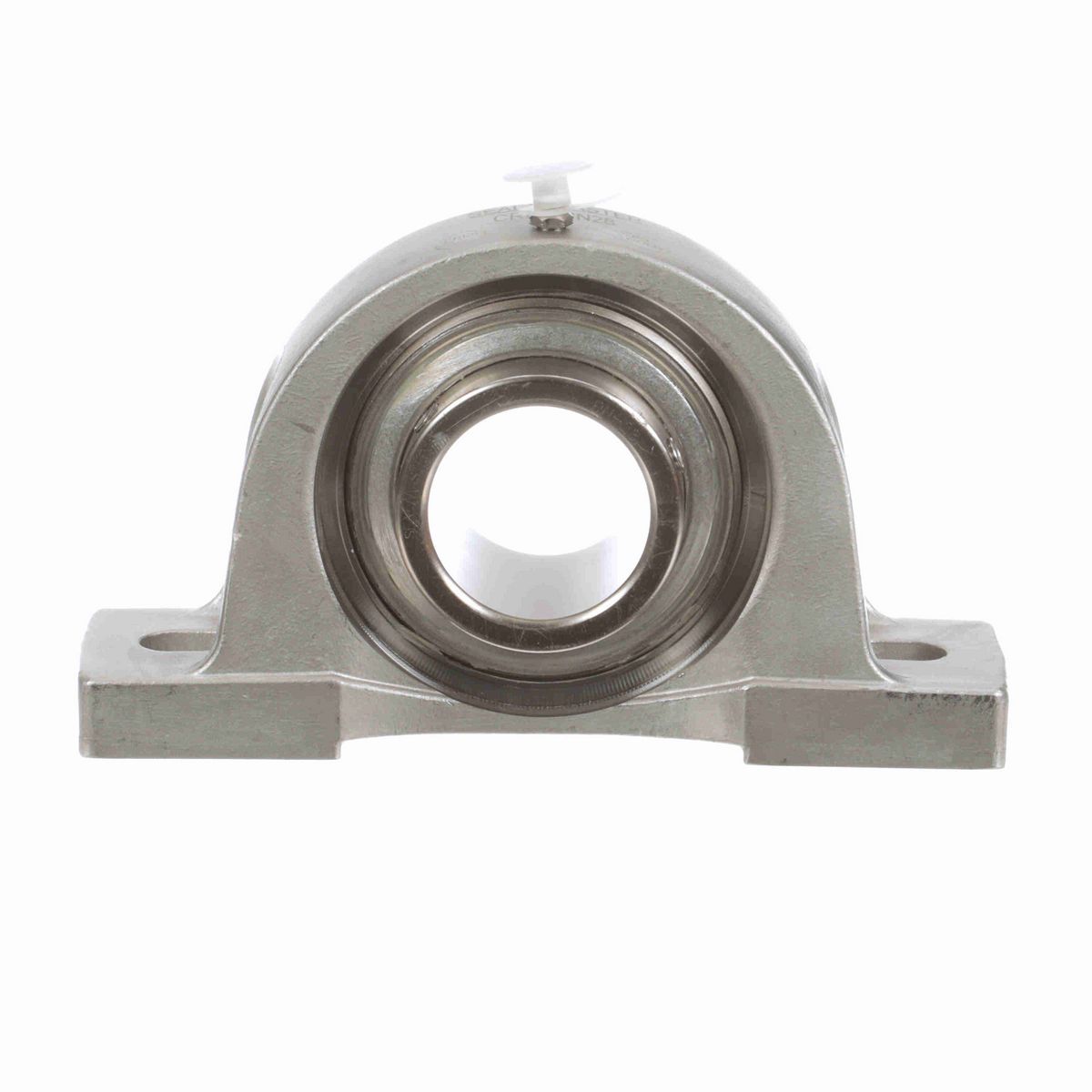 Sealmaster Mounted Stainless Steel Two Bolt Pillow Block Ball Bearing - 52100 Bearing Steel, Phosphorus Nickel Coated - Setscrew Lock - Corrosion Resistant - CRPS-PN28