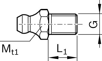 Гидравлический смазочный ниппель Bosch Rexroth M8X1X8 [R341701402]
