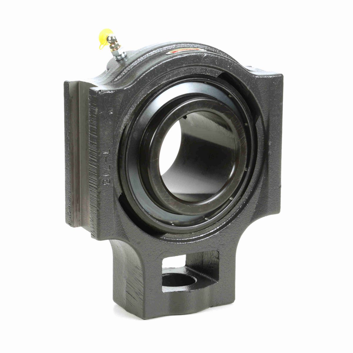 Sealmaster Mounted Cast Iron Wide Slot Take Up Ball Bearing - 52100 Bearing Steel, Black Oxided - Setscrew Lock - MST-63C