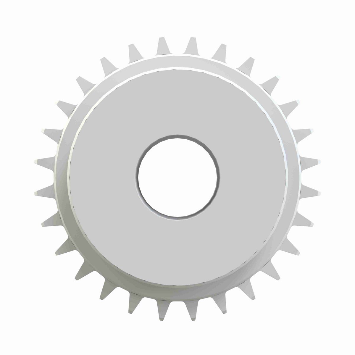 Rexnord 7520 Series Solid One Piece Machined Nylon Sprocket with 28 Teeth and 1-1/4in Round Idler Bore - 890.26.43