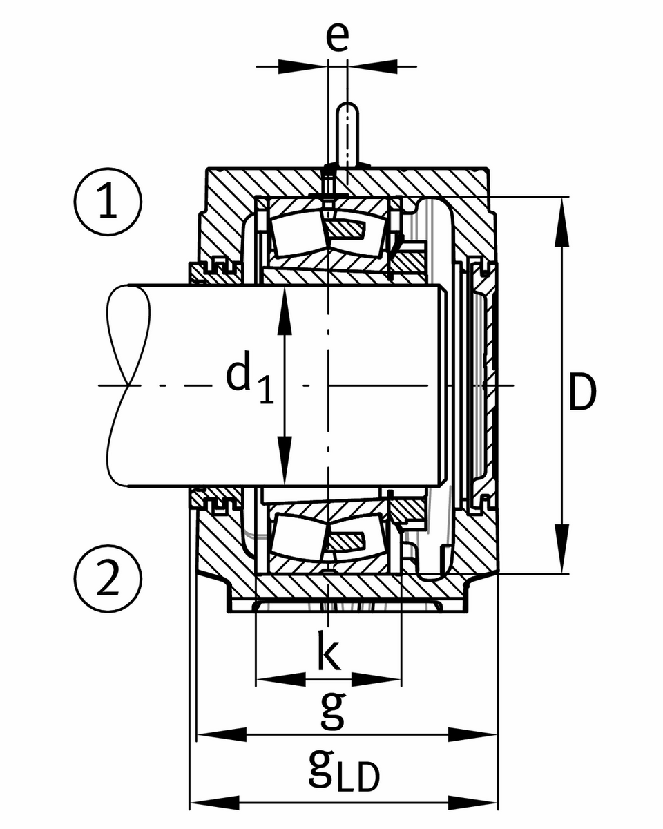 Стационарный корпус FAG SNS3076-H-D