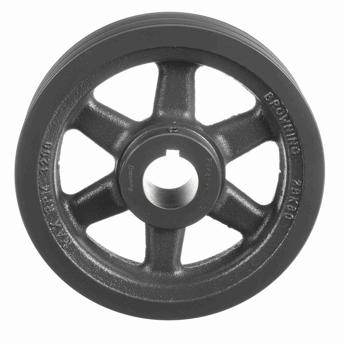 Browning 2 Groove Cast Iron FHP - Finished Bore Sheave - 2BK80X 1 3/8