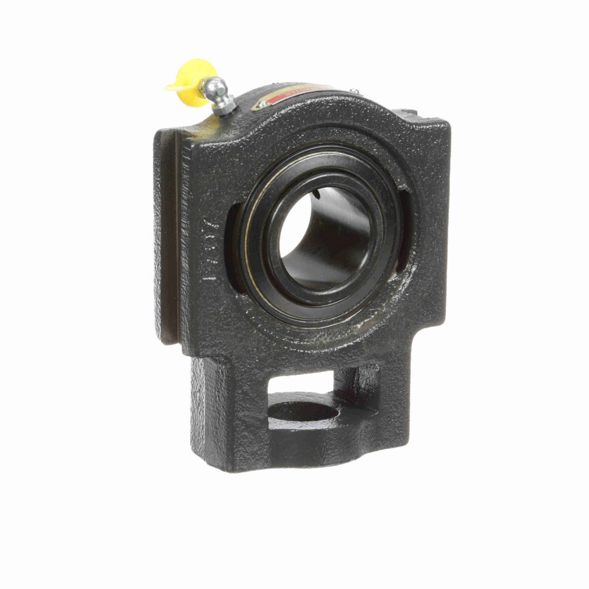 Sealmaster Mounted Cast Iron Wide Slot Take Up Ball Bearing - 52100 Bearing Steel, Black Oxided - Setscrew Lock - ST-208